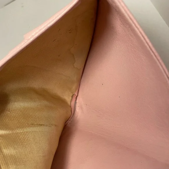 CHANEL Caviar Pink Wallet with Dusty and Box - Picture 15 of 16